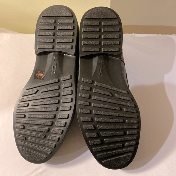 Apex Men's Moc Toe Oxford - Brown Leather Size 8.5 - Picture 5 of 5